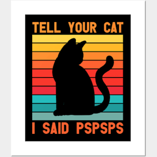 Funny Cat Shirts for Cat Dad Mom Posters and Art